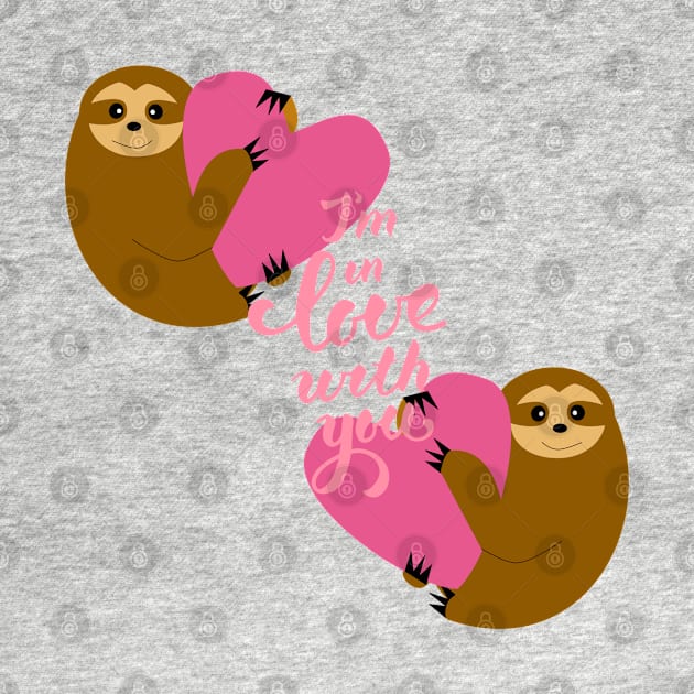 Sloth in love...in love with you by bruxamagica